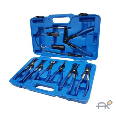 Набор щипцов для снятия и установки хомутов и шлангов 9пр.. в кейсе RF-909G3 (17006)_